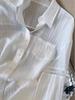 Women's Hollow Lace Loose White Sun Protection Shirt - Thin, Trendy Spring/Summer Top 2026