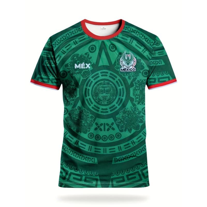 

Men s summer football T-shirt, suitable for daily fitness and casual short sleeves S