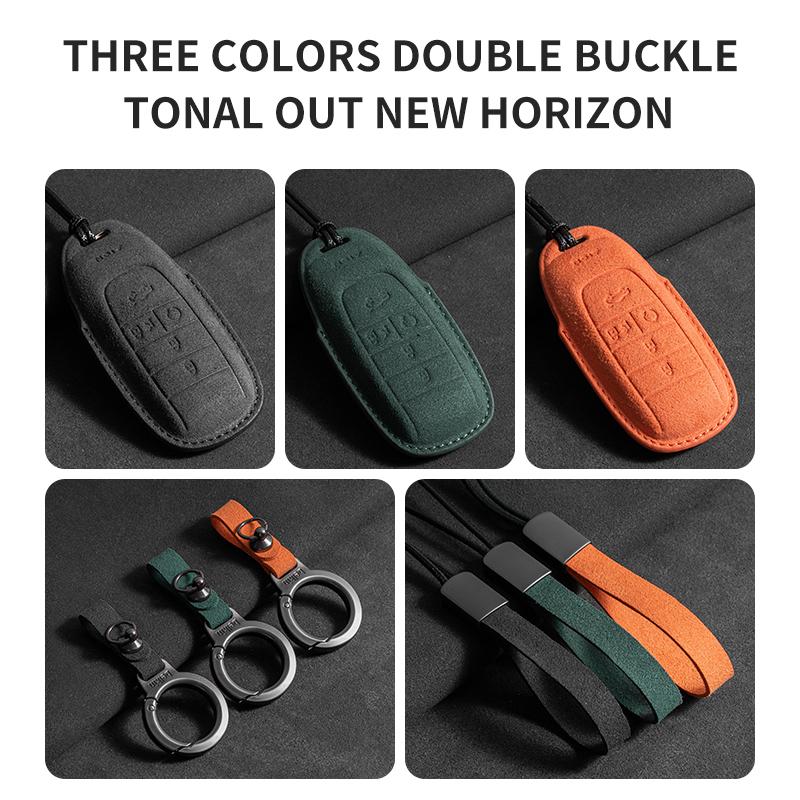 Wildleder Autoschlüsselhülle Abdeckung Schale Anhänger Für Gac Aion Ut S Plus Y Plus V Rt Lx Ge3 Für Trumpchi Gm8 Ga6 Sgs7 Gs5 J14 J16 Autoschlüssel Tasche