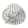 Fascinators Grote Wijde Rand Bruiloft Thee Feest Bruiloft Hoed UV Bescherming Ademend Zonnehoed Strandhoed Buiten