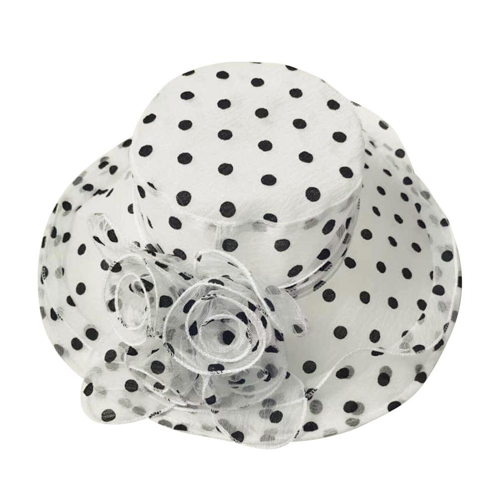 Fascinators Grote Wijde Rand Bruiloft Thee Feest Bruiloft Hoed UV Bescherming Ademend Zonnehoed Strandhoed Buiten