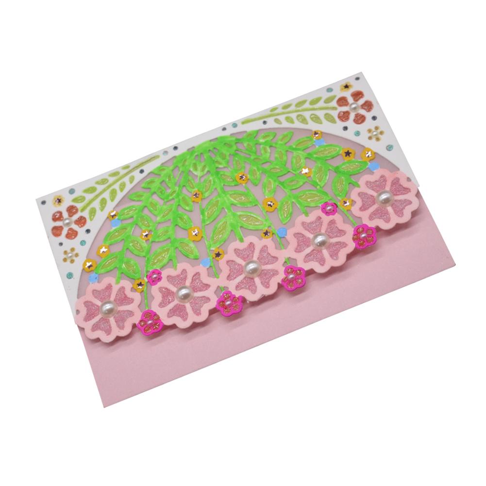 Flower Leaf Umbrella Frame Metal Silvery Stencil Embossing Cutting Dies For Diy Scrapbooking Paper Album Cards Making