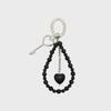 J.LETTER Heart Key Beads Charm BK (JEACEA6BS982BK360)