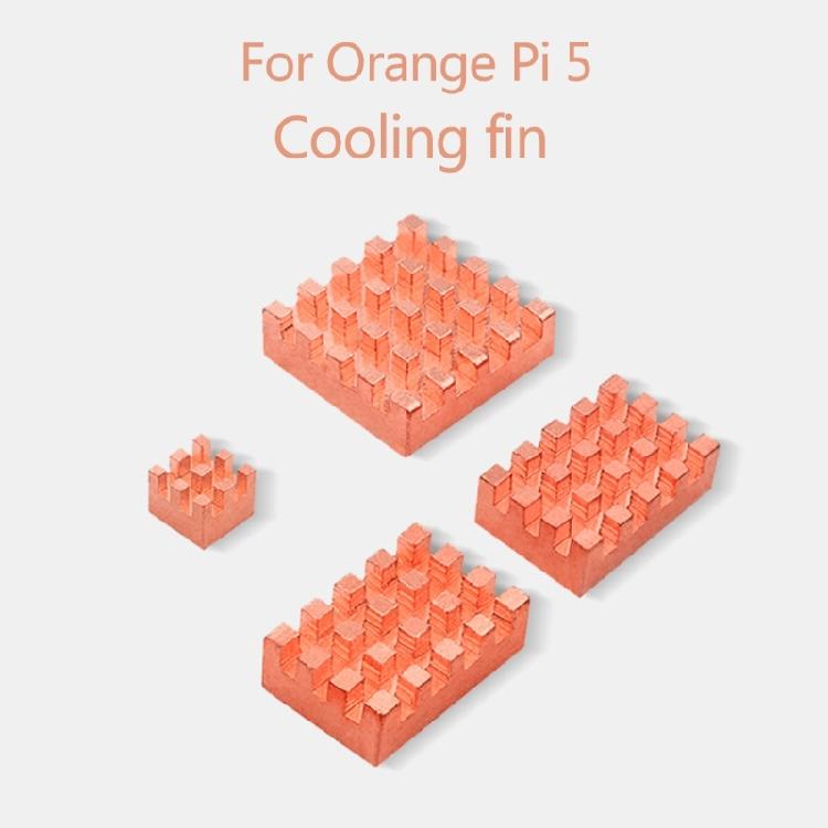 4x Heat Sink Cooling Pad Radiator For OrangePi 5 Cooling Pads Copper / Aluminum