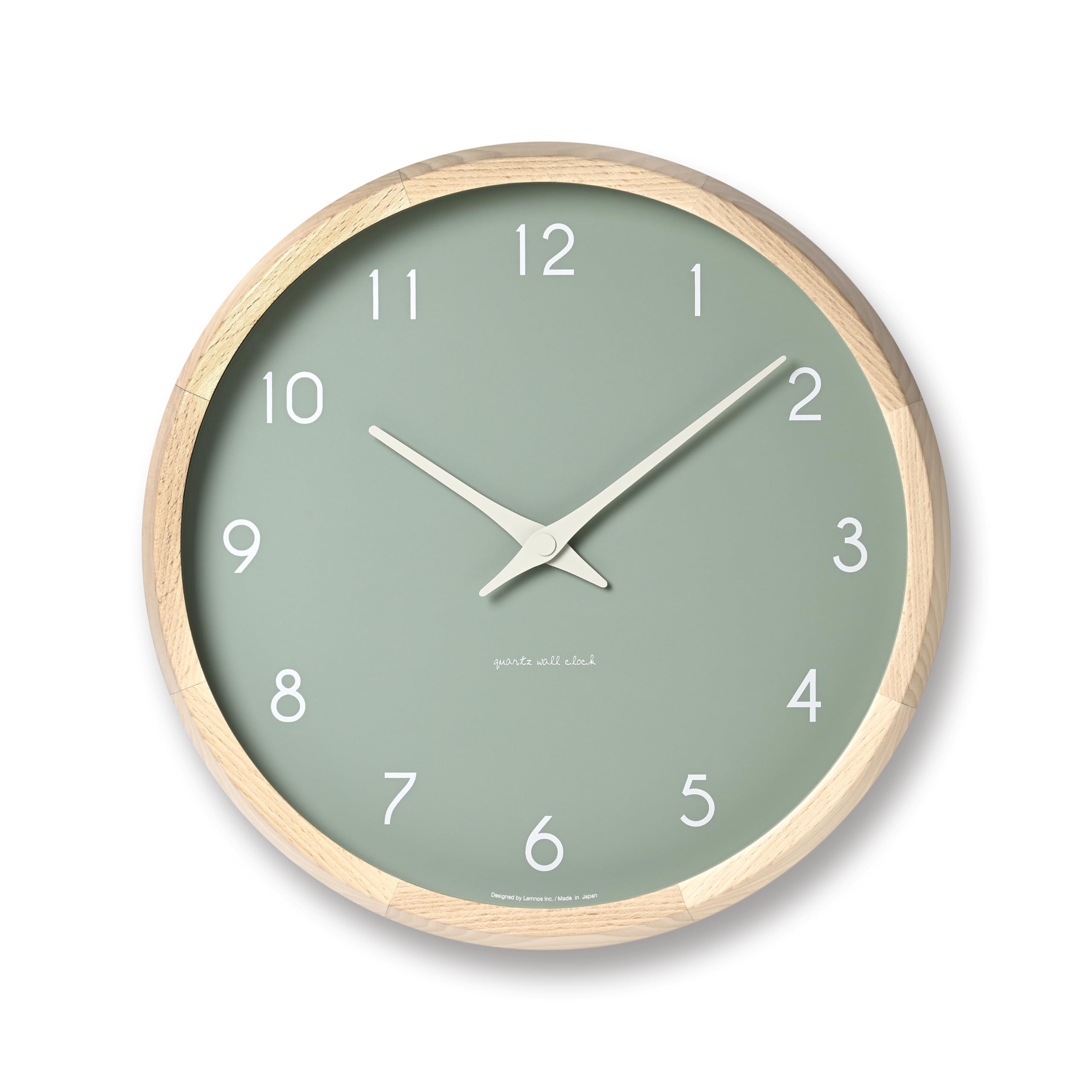

Lemnos Analog Wall Clock Campagne Couleur Green GN Lemnos PC24-03