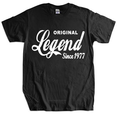 Neues Mode-T-Shirt Baumwoll-T-Shirts Geburtstags-T-Shirt Geschenk Jahr Präsent geboren Alter hergestellt Vintage Herren lustig 1977 44. Baumwoll-T-Shirt