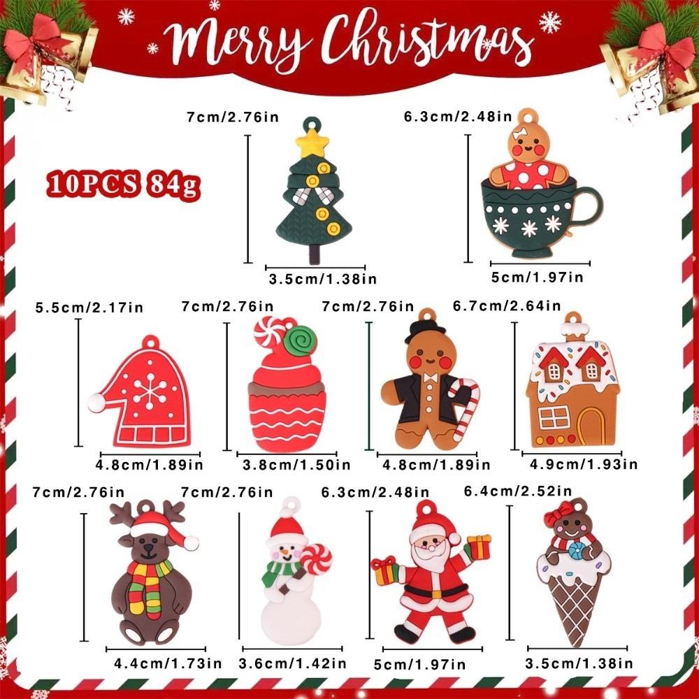 Hanging Charms Gingerbread Man Ornaments Cute Festive Christmas Tree Pendant DIY Craft Gingerbread Christmas Decor