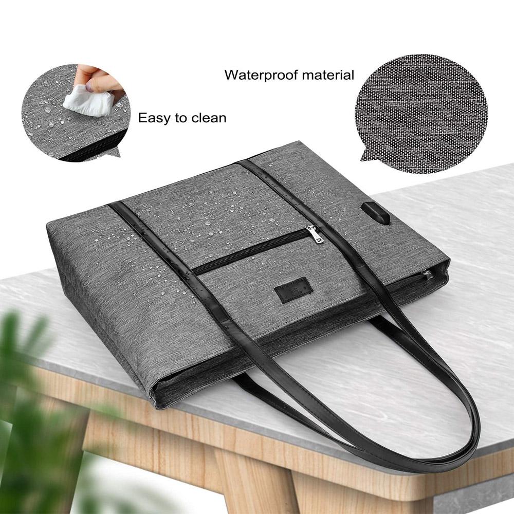 Bolsa de mano para computadora portátil, bolsa de trabajo para mujeres  grande Bolso USB Bolsa para maestros Se adapta a una computadora portátil  de 15.6 pulgadas comprar a buen precio — entrega
