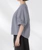Nano Universe Volume Sleeve Tuck Size F Pattern Women's Blouse, (360cm), 1, 673-5121326