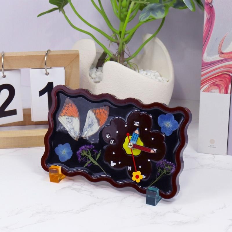Food Grade Silicone Mould for DIY Clock Dials Crafting with Resin and Paint for Home Decoration