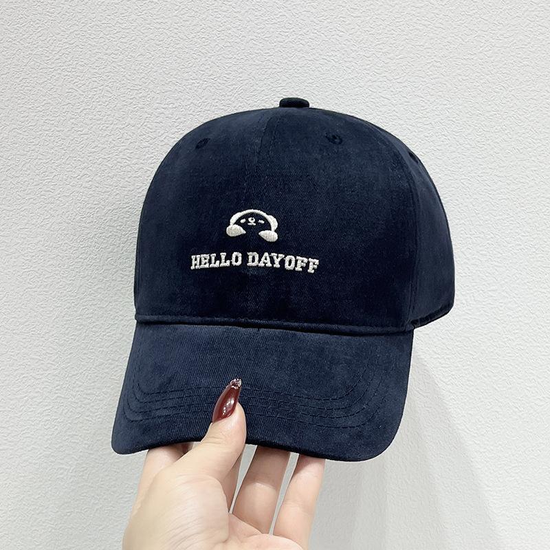 Women with Big Heads and Baseball Caps Korean Style Versatile Sun Hats  Small Duckball Caps  Men