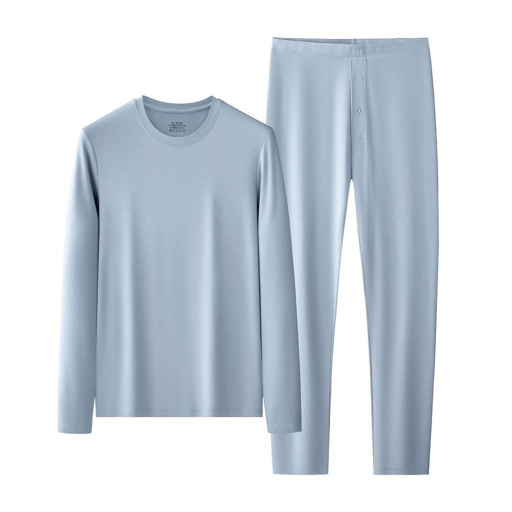 Luxury Lenzing Modal Men's Thermal Underwear Set - 80-count, Thin, Perfect for Spring, Autumn, and Winter.