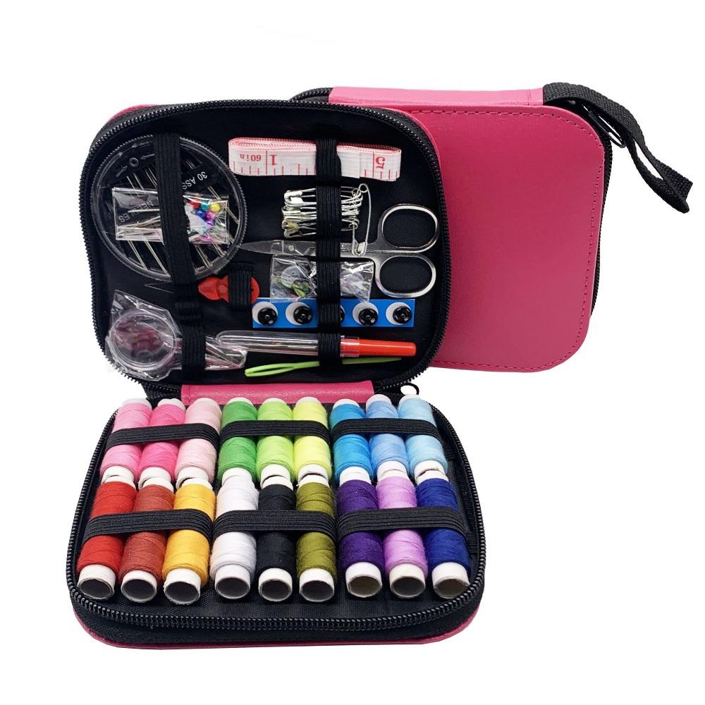 Set Kit Cucito Casa Viaggio Fai da Te Strumenti Cucito Portatili Scatola Cucito Multifunzione per Casa
