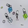 European-American Bestseller: Four-Leaf Clover Jelly Pendant Charm Keychain