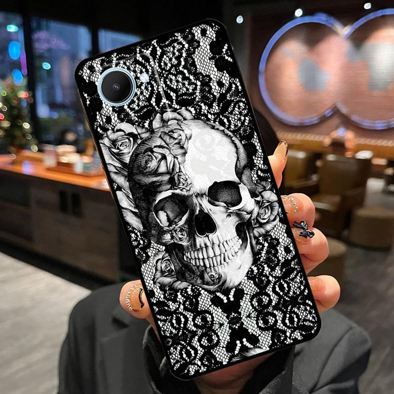 Gothic Fashion Skull For Realme 10 9 Pro Plus 8i 9i C11 C15 C30 C31 C35 C21Y C25Y GT Neo 2 3 3T GT Master Case
