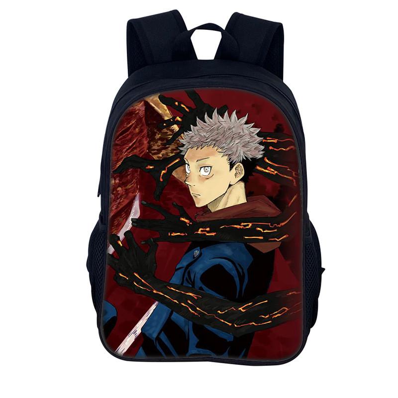 Jujutsu Kaisen Backpack For Men And Women Durable Nylon Casual School Travel Bag