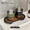 Edelstahl Mundspülbecher Haushalt Badezimmerregal Luxuriöser Zahnbürstenhalter Tischwaschbecken Badezimmerdekoration Modern
