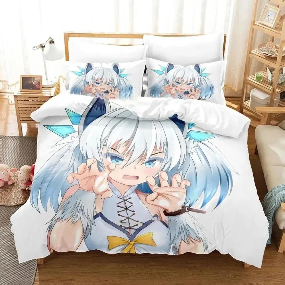Anime Redo of Healer Bedding Set Duvet Cover Bed Set Quilt Cover Pillowcase Comforter King Queen Size Boys Adult Bedding Set