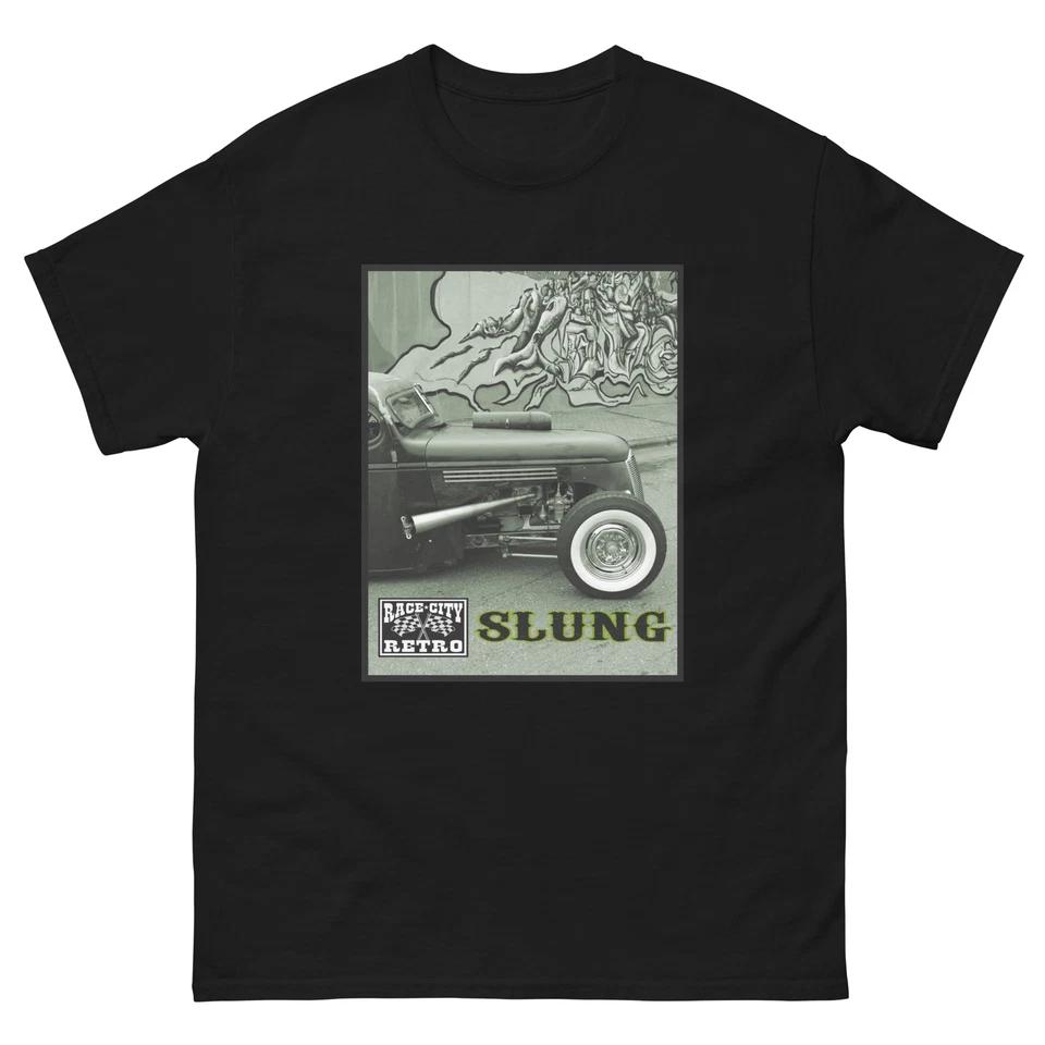 SLUNG HOT ROD COUPE T-Shirt by RACE CITY RETRO 2XL