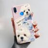 Cute Rabbit Photograph Phone Case  For Honor 10 Lite Liquid Silicone Cover Shell For Huawei P smart 2019 Graffiti Bumper