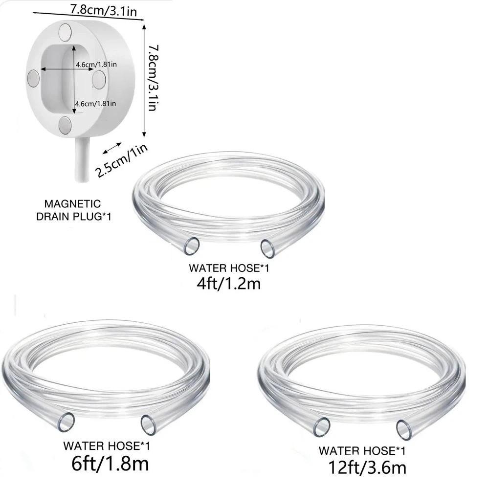 Clear Transparent Magnetic Window Air Conditioner Drain Kit Clear Condensate Hose Office Use
