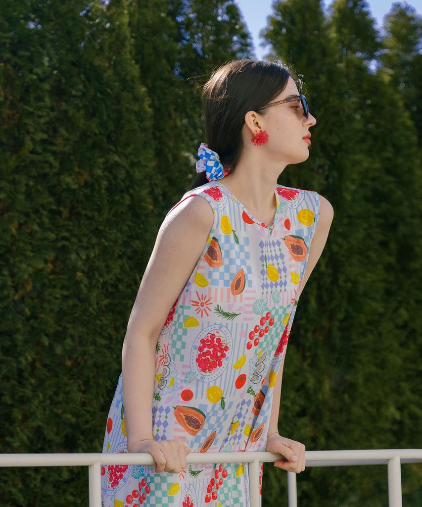 Bonide Resort Sleeveless Long Dress Positano