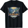 New River Gorge National Park Illustration Retro Badge T-Shirt