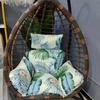 Swing Egg Chair Mat Cushion Cover Outdoor Patio Hanging Seat Home Decor Garden Lounger Cushion Cover (No Filling)
