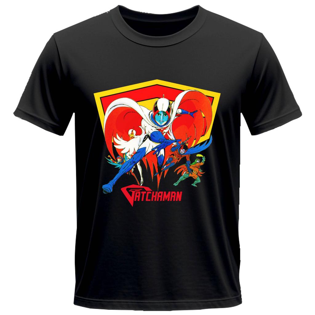 Gatchaunisex Tshirt Eagle Condor Swan Graphic Battle Of The Planets Vintage Cartoon Round Neck Cotton Short Sleeve Unisex Clothing
