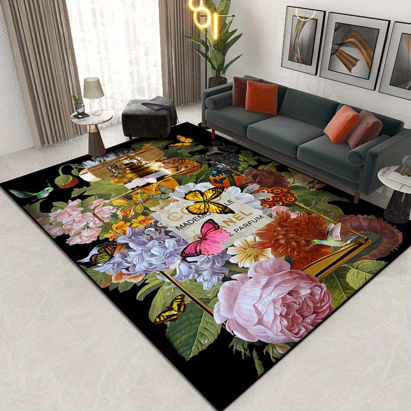 15 Sizes Perfume Bottle Pattern Rug Carpets for Bedroom Living Room Bathroom Mat Creative Door Mat Cloakroom Home Decor Outdoor