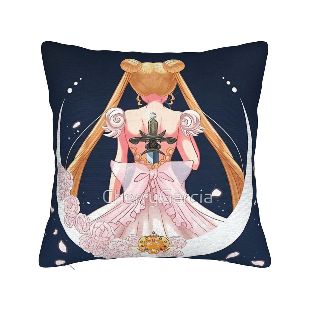 Sailor Moon Pillow Case Soft Pillow Cover For Living Room Chair Retro Trendy Pillowcases