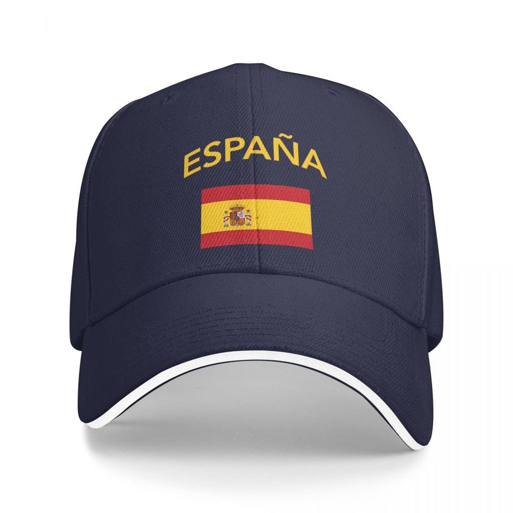 Spain Spanish Flag Casual Baseball Cap Tennis Skate Trucker Hat Summer Wholesale Unisex Women Street Style Baseball Caps