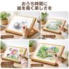 [Multi-stage angle adjustment] Wooden folding tabletop easel, compact drawing board stand for sketching, watercolor painting, and art, COMFYIZM B5