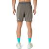 Laufbekleidung ROAD Shorts 2011D246 020 L [ASICS] 2-in-1 7 Zoll Herren (TRÜFFELGRAU)