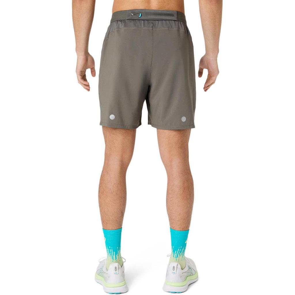 Laufbekleidung ROAD Shorts 2011D246 020 L [ASICS] 2-in-1 7 Zoll Herren (TRÜFFELGRAU)