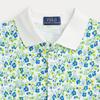 Polo Ralph Lauren Polo Shirt Ss24 Floral Print Button Short Sleeve Green Kids Tops CWPOKNIG802047-999