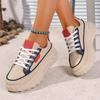 Nye 2025 Lærsko Damesko Sommermote Studenter Fritidssko Tykk Såle Sport Kvinnelige Platformsko