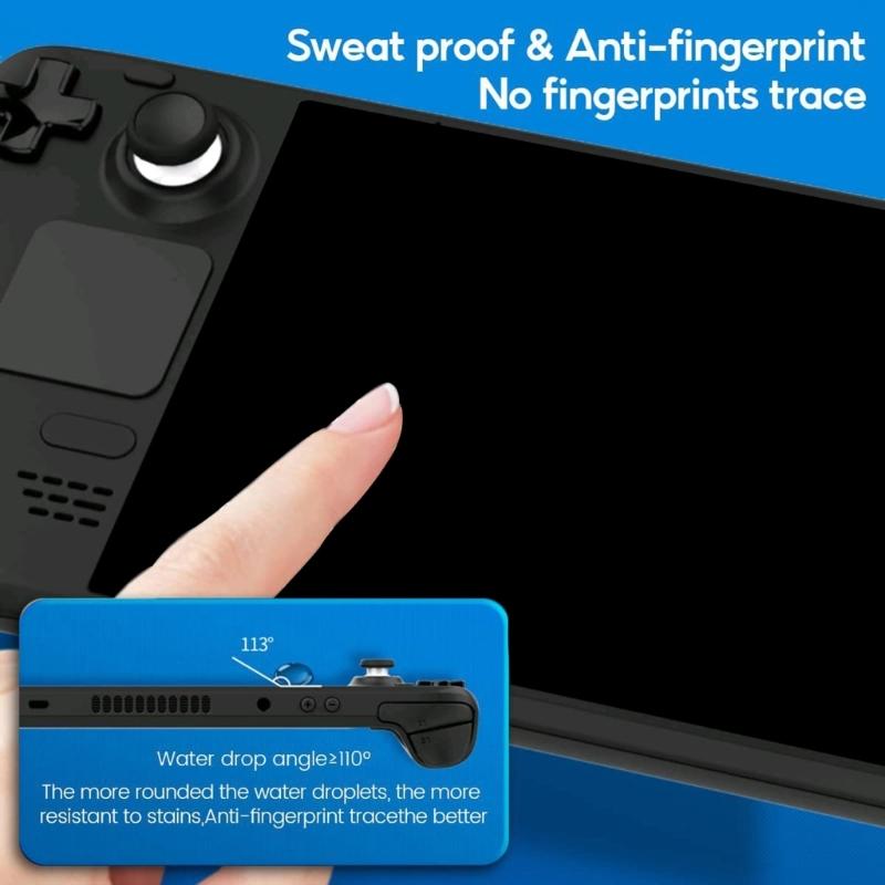 Screen Protective Film Tempered Film Anti-Fingerprint Scratch Resistant Glass Protector for Steam Deck Screen Protector