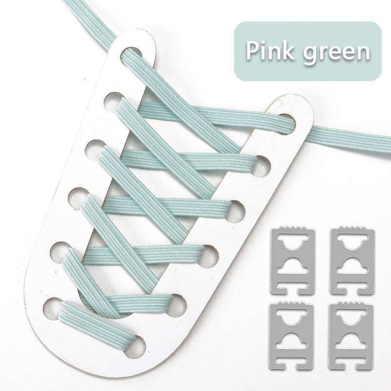 1 Pair Elastic No Tie Shoe Laces Anchors Flat Shoelace Lock Clip for Adults and Kids Tieless Shoelaces for Sneakers