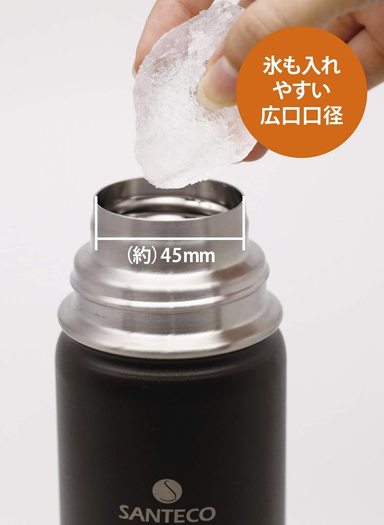 CB Japan Ultramarine Blue Water Bottle, 450ml, with Cup, Vacuum Insulated Stainless Steel Bottle, KOLIMA Bottle, SANTECO