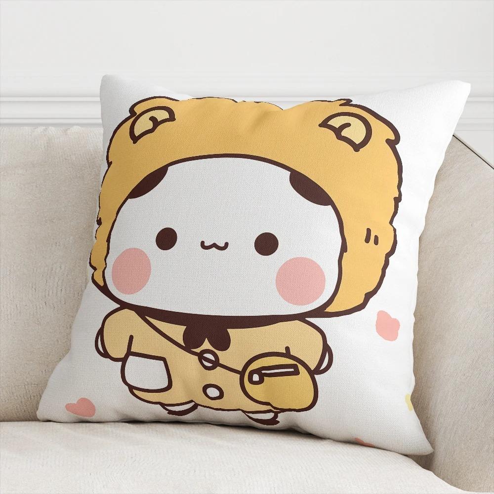 Office Living Room Home Pillowcase Kawaii Cartoon Bear Pattern Pillowcase Car Ornaments