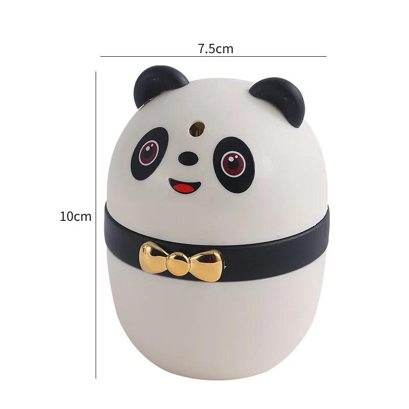 

1 panda shaped automatic pop-up toothpick storage box, suitable for home living rooms, bedrooms, and kitchens
