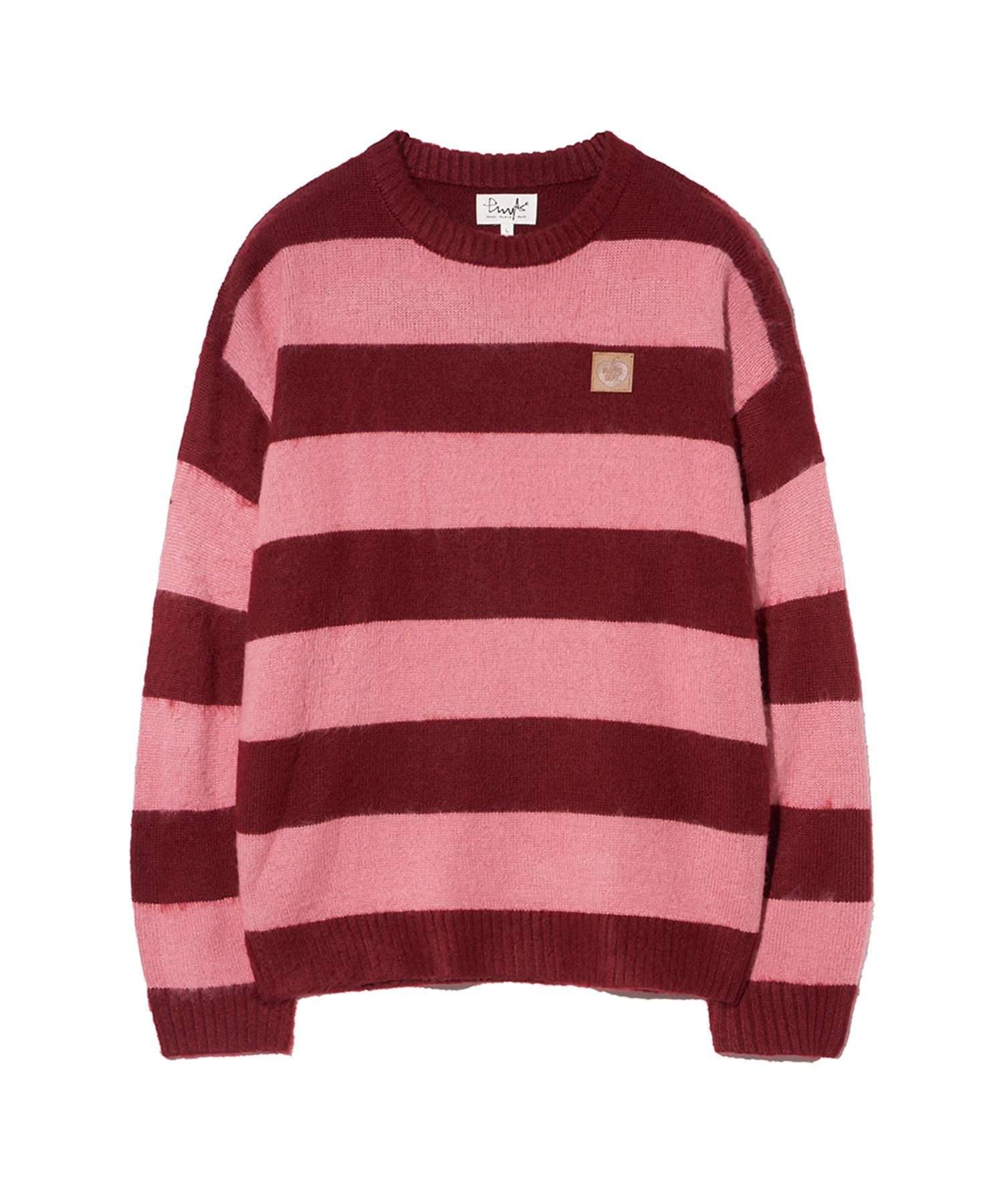 Physical Department Apple Label Striped Knit_Pink Pink/M