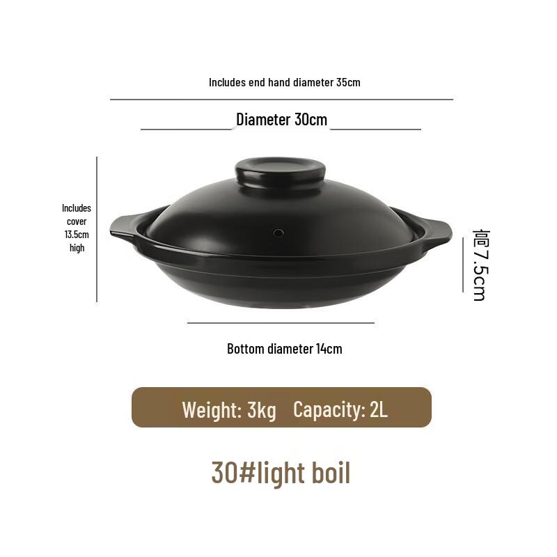 LIEI Ceramic Alcohol Stove Hot Pot Casserole