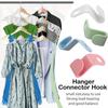 50pcs Clothes Hanger Extender Clips Space Saving Connector Hook Cascading Hangers Hooks Home Closet Storage Rack Organization