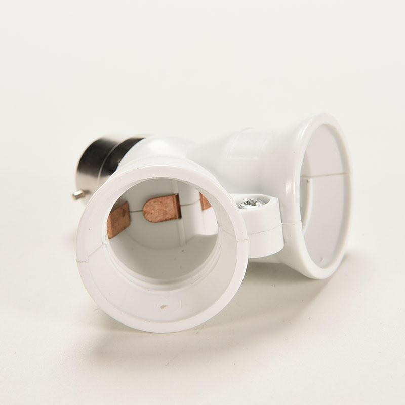 B22 do 2 X E27 żarówka bagnetowa żarówka konwerter adapter gniazdo śrubowe rozdzielacza