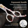 Fenice Dog Beauty Scissors 7 inch Professiona Double Teeth Pet Grooming Scissors for Dogs Thinner Shears Thnning rate 20-30%