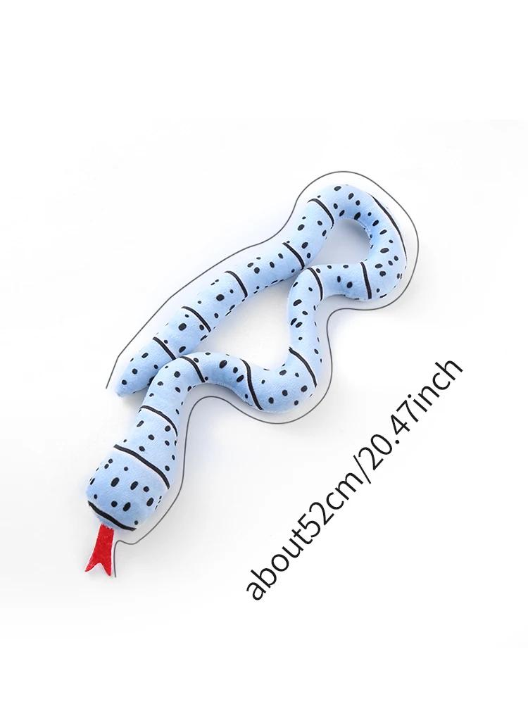 Snake Shape Interactive Cat Toys Bite-resistant Catnip Cat Toy Simulation Cat Toy Funny Self-hey Toy for Kitten Cat Pet Supplies