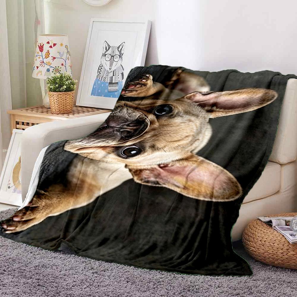 French Bulldog Flannel Blanket Throw Blanket Soft Warm Sofa Bed Camping home Decor Unique Christmas Gift C926119