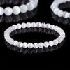 Natural White Cat Eyes Stone Bracelet Women 6/8/10mm Smooth Beaded Braslet Gifts For Lovers Moonstone Braclet